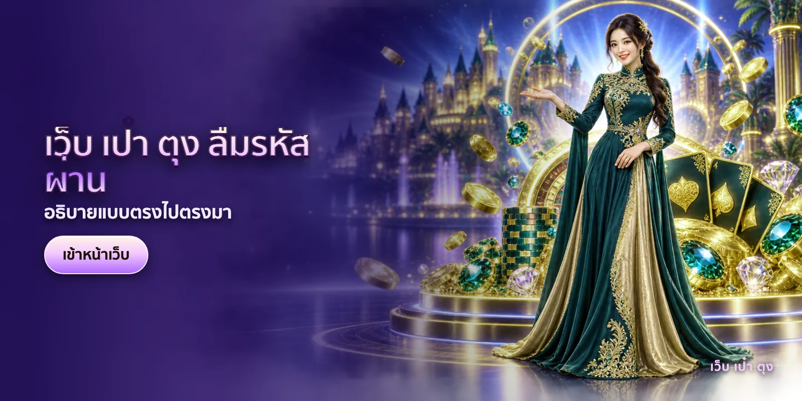 ภาพประกอบบทความ เว็บ เป๋า ตุง ลืมรหัสผ่าน — อธิบายแบบตรงไปตรงมา