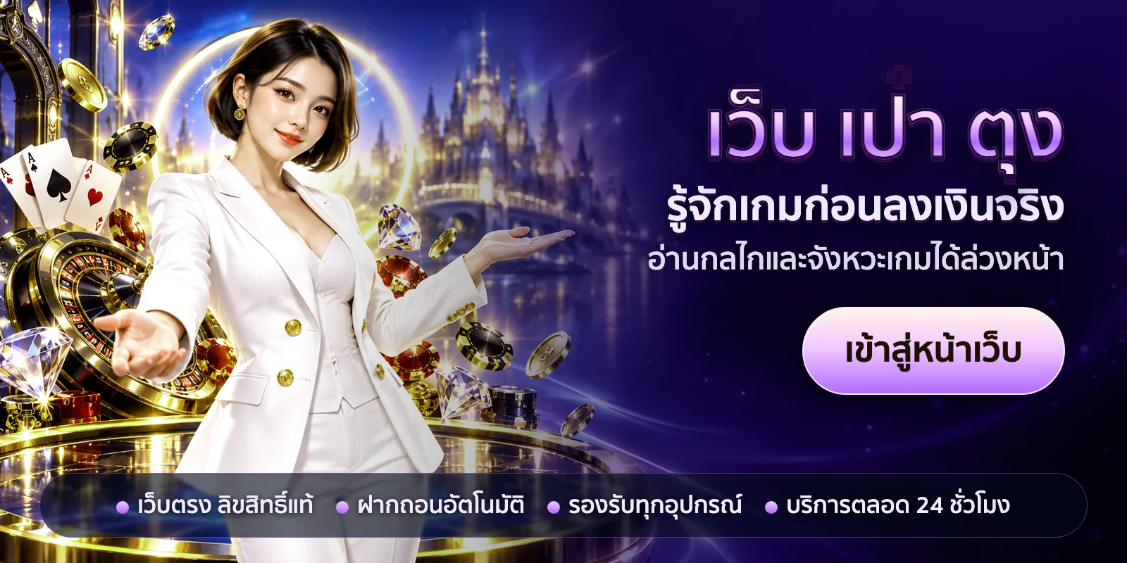 ภาพหัวเรื่องของ เว็บ เป๋า ตุง ชุดที่ 1 — รู้จักเกมก่อนลงเงินจริง